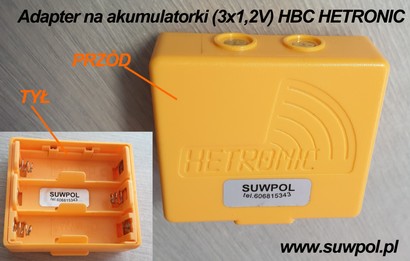 Adapter na akumulatorki ERGO-F, ERGO-TG (3x1,2V) HETRONIC ORYGINAŁ