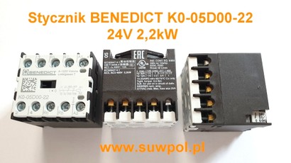Stycznik BENEDICT K0-05D00-22 24V / 50HZ (Malutki)