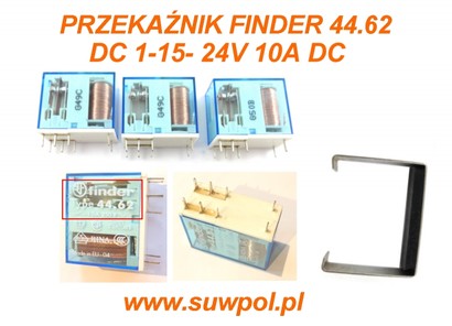 Styczniki - Przekaźniki FINDER 40.62 (zastępuje 44.62) Płyty sterowniczej DC